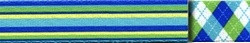 Blue and Green Stripes EZ-Grip Dog Leash Blue and Green Stripes EZ-Grip Dog Leash