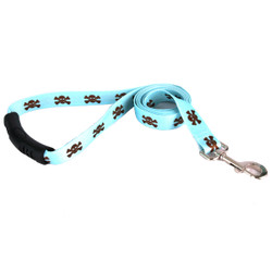 Blue and Brown Skulls Dog Leash Blue and Brown Skulls Dog Leash
