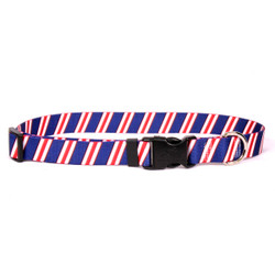 Team Spirit Red, White and Navy Blue Dog Collar Team Spirit Red, White and Navy Blue Dog Collar