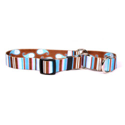 Brown Stripes Martingale Dog Collar Brown Stripes Martingale Dog Collar