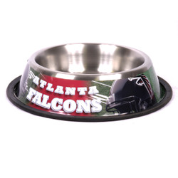 Atlanta Falcons Stainless Steel NFL Dog Bowl Atlanta Falcons Stainless Steel NFL Dog Bowl