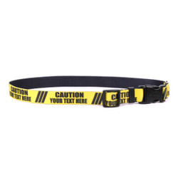 Personalized Caution Dog Collar Personalized Caution Dog Collar