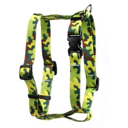 Neon Camo Roman Style "H" Dog Harness Neon Camo Roman Style "H" Dog Harness