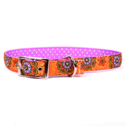 Folk Flowers Uptown Dog Collar Folk Flowers Uptown Dog Collar