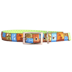 Tiki Print Uptown Dog Collar Tiki Print Uptown Dog Collar