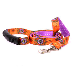 Folk Flowers Uptown Dog Leash Folk Flowers Uptown Dog Leash