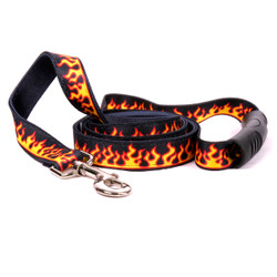 Red Flames Uptown Dog Leash Red Flames Uptown Dog Leash