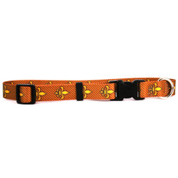 Fleur de Lis Gold Break Away Cat Collar Fleur de Lis Gold Break Away Cat Collar