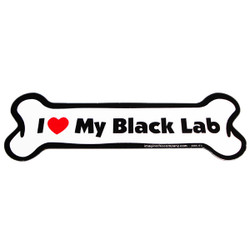 I Love My Black Lab Bone Magnet I Love My Black Lab Bone Magnet