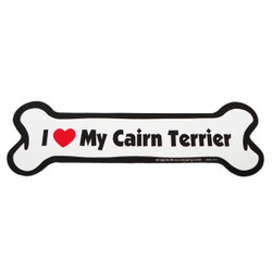 I Love My Cairn Terrier Bone Magnet I Love My Cairn Terrier Bone Magnet