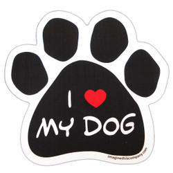 I Love My Dog Paw Magnet I Love My Dog Paw Magnet