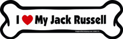 I Love My Jack Russell Bone Magnet I Love My Jack Russell Bone Magnet