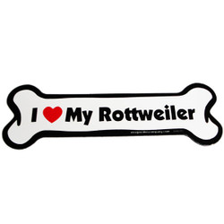I Love My Rottweiler Bone Magnet I Love My Rottweiler Bone Magnet