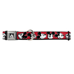 Mickey Mouse Buckle-Down Seat Belt Buckle Dog Collar Mickey Mouse Buckle-Down Seat Belt Buckle Dog Collar
