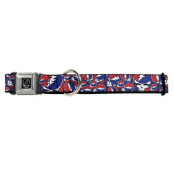 Steal Your Face Red White and Blue Buckle-Down Seat Belt Buckle Dog Collar Steal Your Face Red White and Blue Buckle-Down Seat Belt Buckle Dog Collar