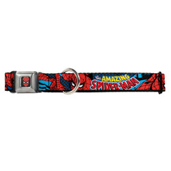 Amazing Spider-Man Buckle-Down Seat Belt Buckle Dog Collar Amazing Spider-Man Buckle-Down Seat Belt Buckle Dog Collar