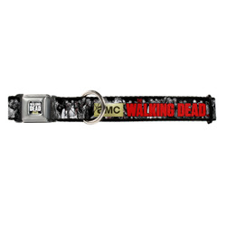 AMC The Walking Dead Zombies Buckle-Down Seat Belt Buckle Dog Collar AMC The Walking Dead Zombies Buckle-Down Seat Belt Buckle Dog Collar