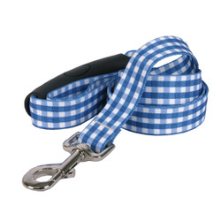 Southern Dawg Gingham Navy Blue Premium Dog Leash Southern Dawg Gingham Navy Blue Premium Dog Leash