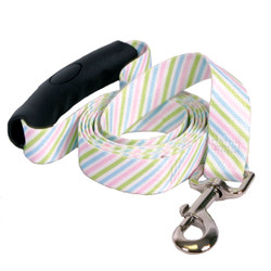 Southern Dawg Seersucker Pink and Blue and Green Premium Dog Leash Southern Dawg Seersucker Pink and Blue and Green Premium Dog Leash