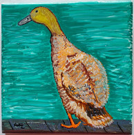 Art Tile Gazing Duck 