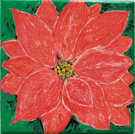 Art Tile Unframed Poinsettia