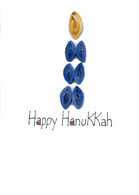 Quilled Hanukkah card