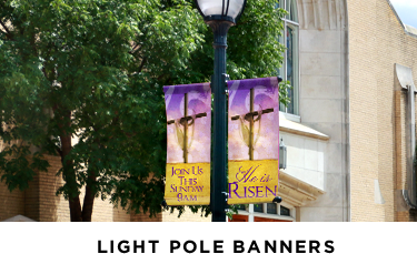 parking lot banners for Easter