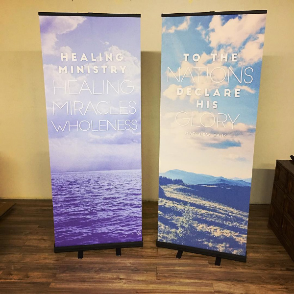 psalm banner designs on stands