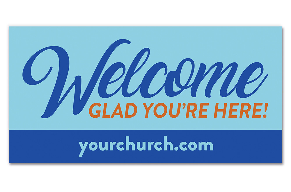 Outdoor Vinyl Banner BluTone Church Banners