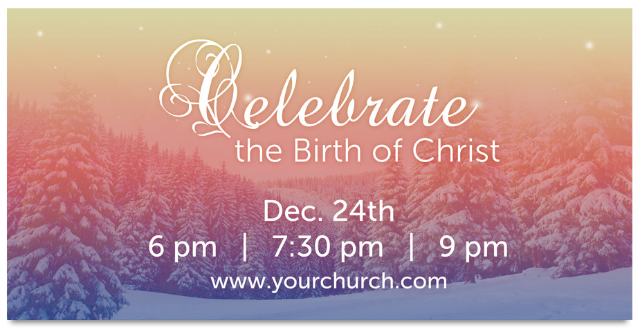 Outdoor Christmas Banner 10A - Church Banners .com
