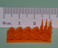 2-piece assemblies- gun and mount
Makes 8 assemblies (mounts) + spare barrels