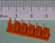 2 lower and 3 upper turrets