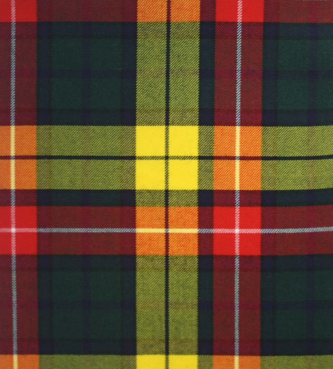 Buchanan Modern Medium Weight Clan Family Tartan Scottish Lochcarron