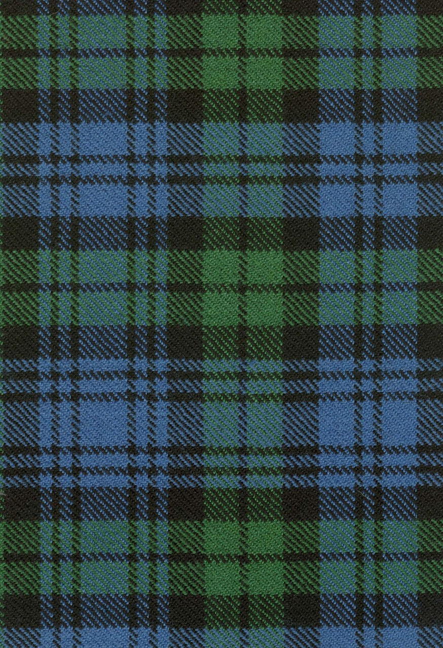 Campbell Ancient Tartan Fabric Swatch 1408