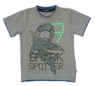 ELIAS 26 Shark Spotter T-Shirt in Grey