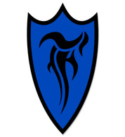 F-Shield Sticker (Black/Blue)
