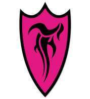 F-Shield Sticker (Black/Pink)