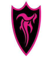 F-Shield Sticker (Pink/Black)
