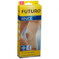 Features:

Helps provide reliable support to weak or injured knees
Breathable, dual-stretch power knit material for comfort
Comfort panel reduces bunching behind the knee
Wear during activities which lead to discomfort
Sizing:
Knee Brace Futuro® Comfort Lift™ Small 12 to 14-1/2 Inch Circumference Left or Right Knee 

Knee Brace Futuro® Comfort Lift™ Medium 14-1/2 - 17 Inch Left or Right Knee 

Knee Brace Futuro® Comfort Lift™ Large 17 - 19-1/2 Inch Left or Right Knee 