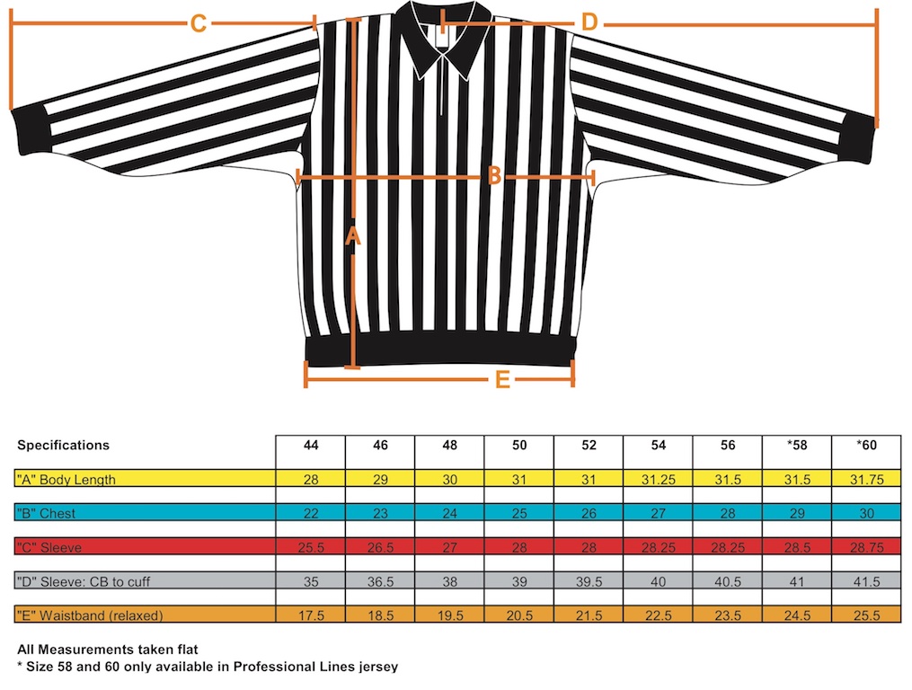 Ccm Referee Pants Size Chart