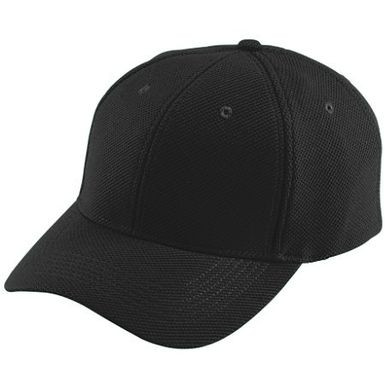 Lightweight Soccer Referee Hat (Solid Black)