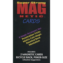 Magnetic Cards (2 pack/Red) by Chazpro Magic. 