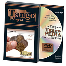 Pull Coin (D0054) (Half Dollar w/DVD) by Tango