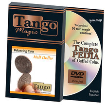 Balancing Coin (Half Dollar w/DVD) by Tango Magic 