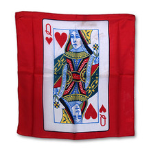 18" Queen of Heart Card Silk by Magic by Gosh 