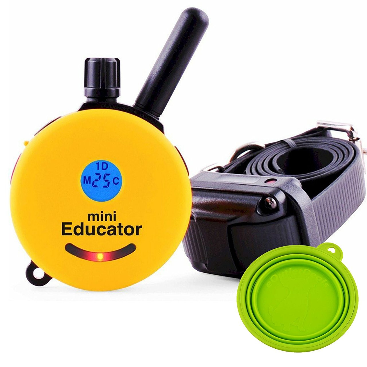 E-Collar Mini Educator 1/2 Mile Remote Dog Trainer + FREE Travel Bowl