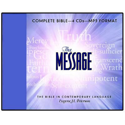 Front view - The Message Audio Bible reading for MP3 & iPod