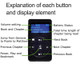 Button diagram - Electronic Audio Bible MP3 player, NASB Audio Bible
