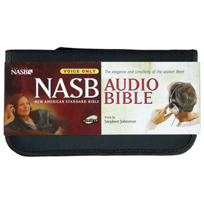 Front view  - New American Standard Audio Bible on audio CD by Stephen Johnston