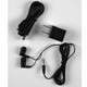 Top view - ear buds, USB and electrical charging cable and electrical adapter (100 volt to 240 volt), all are included - NAB Catholic Audio Bible Player, EASIEST Audio Bible in the world to use